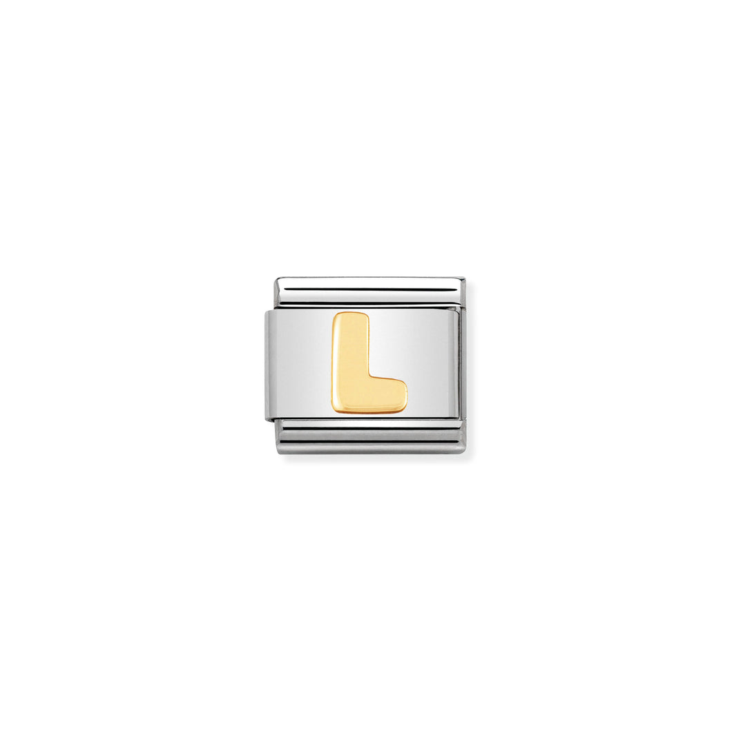 Composable Classic Link Letter L In Bonded Yellow Gold