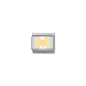 Composable Classic Link Letter M In Bonded Yellow Gold