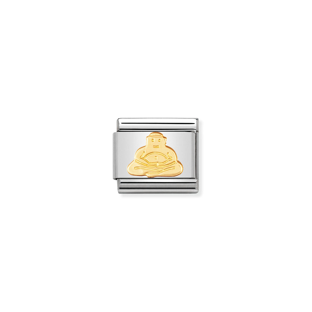 Composable Classic Link Buddha In Bonded Yellow Gold