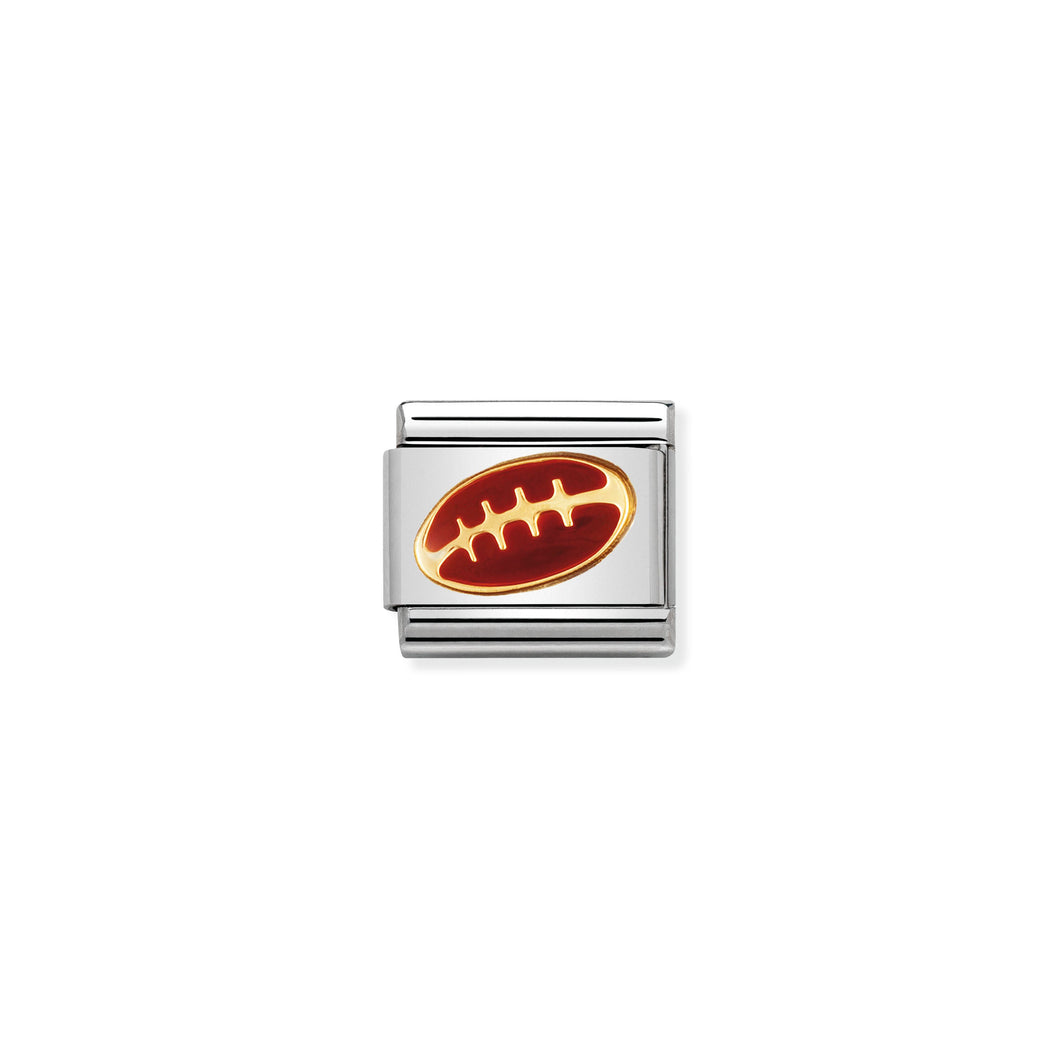 Composable Classic Link With Enamel American Football