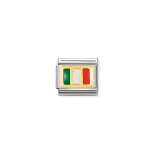 Composable Classic Link With Enamel Ireland Flag