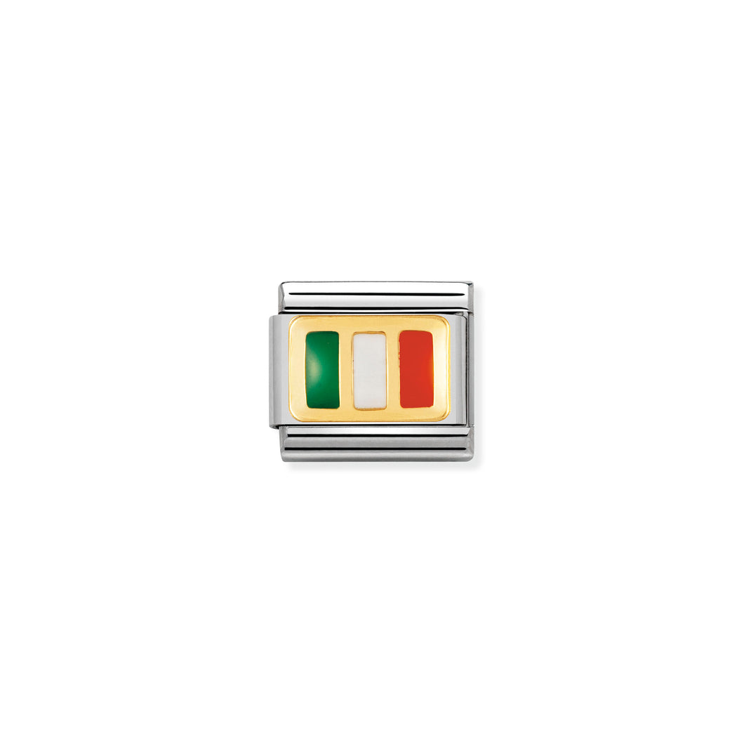 Composable Classic Link With Enamel Ireland Flag