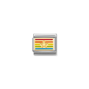Composable Classic Link Rainbow Flag Star