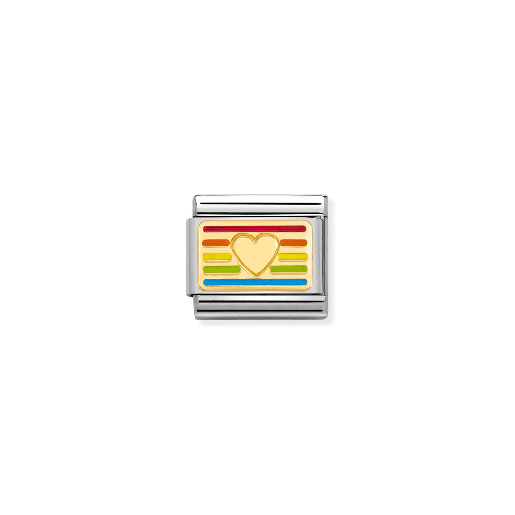 Composable Classic Link Rainbow Flag Heart