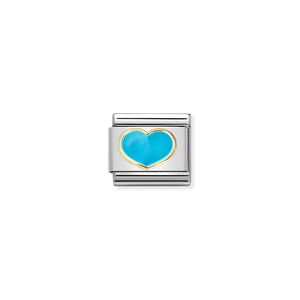 Composable Classic Link Turquoise Heart
