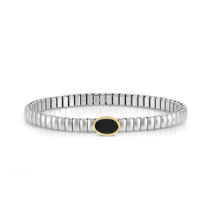 Extension Life Edition Bracelet Stainless Steel Yellow PVD And Black Agate