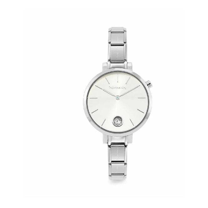 Composable Watch Silver With Cubic Zirconia