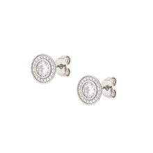 Load image into Gallery viewer, Aurea Stud Earrings With Silver And Stones
