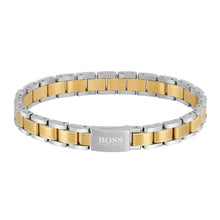 Load image into Gallery viewer, Metal Links Essential Bracelet Gold Tone And Steel
