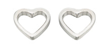 Load image into Gallery viewer, Tiny Open Heart Stud Earrings
