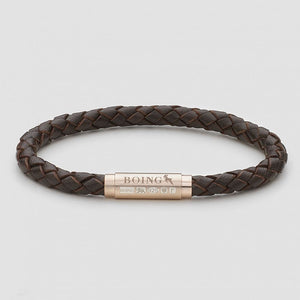 Brown Skinny Leather Bracelet