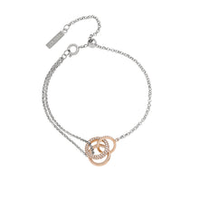 Load image into Gallery viewer, Classic Entwine Silver And Rose Gold Bracelet
