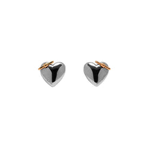 Load image into Gallery viewer, Classic Knot Heart Silver Stud Earrings
