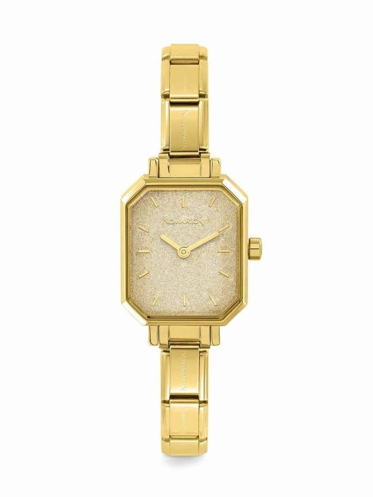 Composable Watch With Gold Glitter Dial