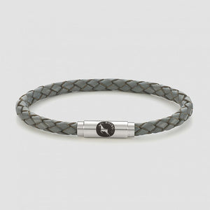 Grey Skinny Leather Bracelet