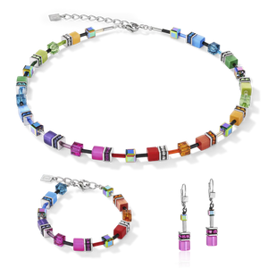 GeoCUBE® Necklace Multicolour Rainbow