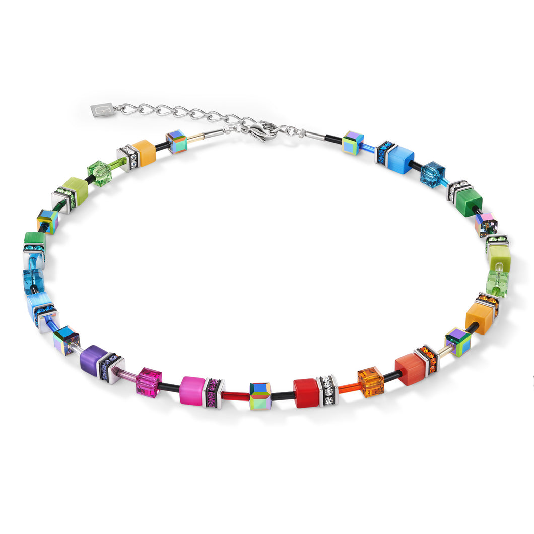 GeoCUBE® Necklace Multicolour Rainbow