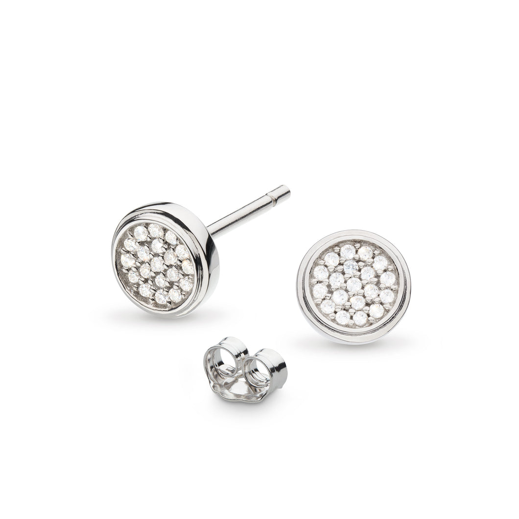 Revival Eclipse Lux CZ Round Stud Earrings