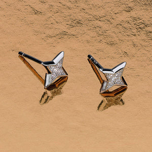 Revival Astoria Starburst Pavé Star Stud Earrings