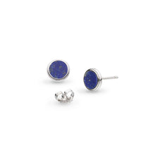 Load image into Gallery viewer, Eclipse Equinox Lapis Stud Earrings
