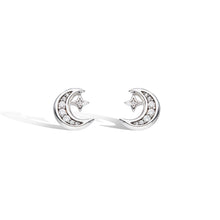 Load image into Gallery viewer, Revival Céleste Small Crescent Moon Stud Earrings
