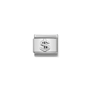 Composable Classic Link Dollar In Silver