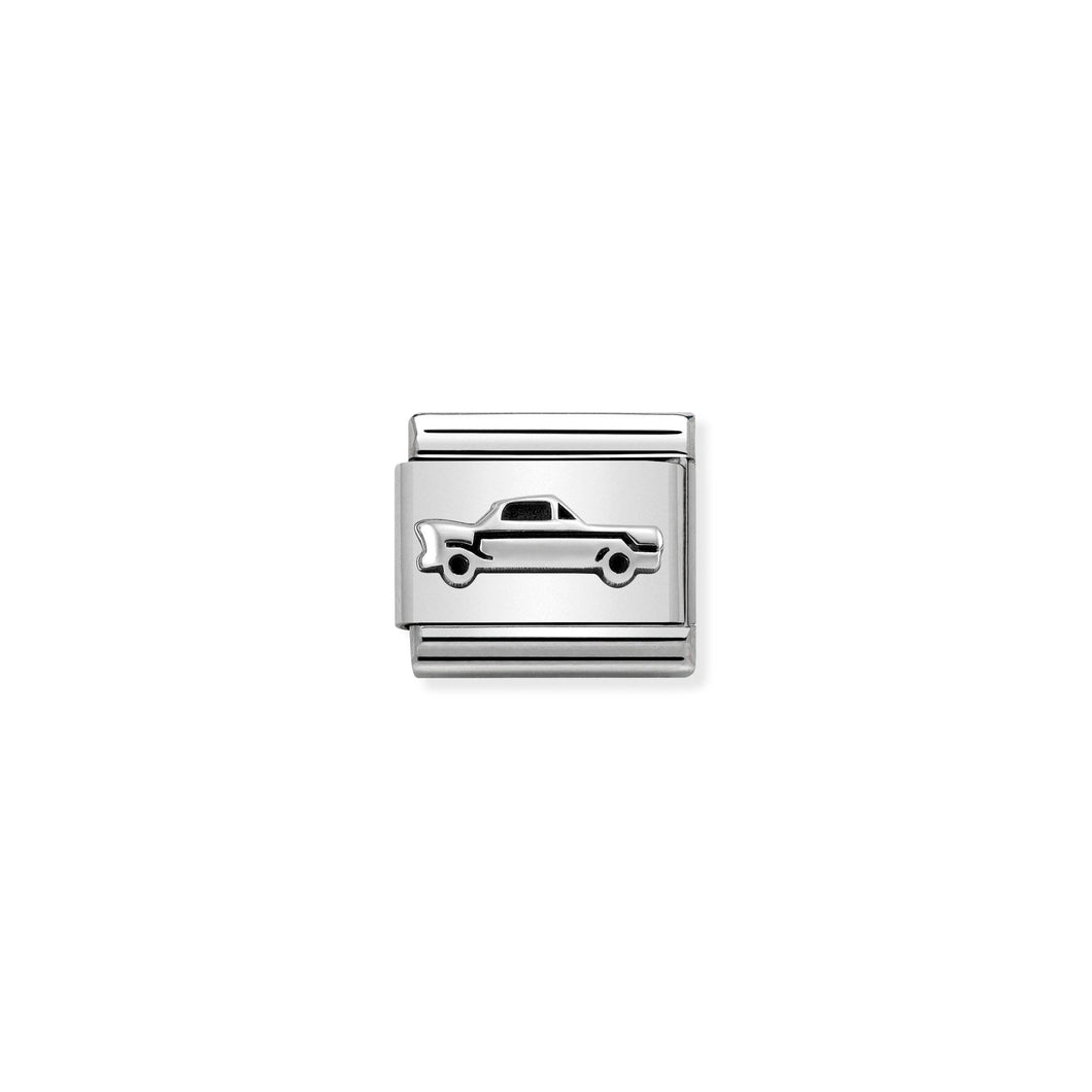 Composable Classic Link Vintage Car In Silver