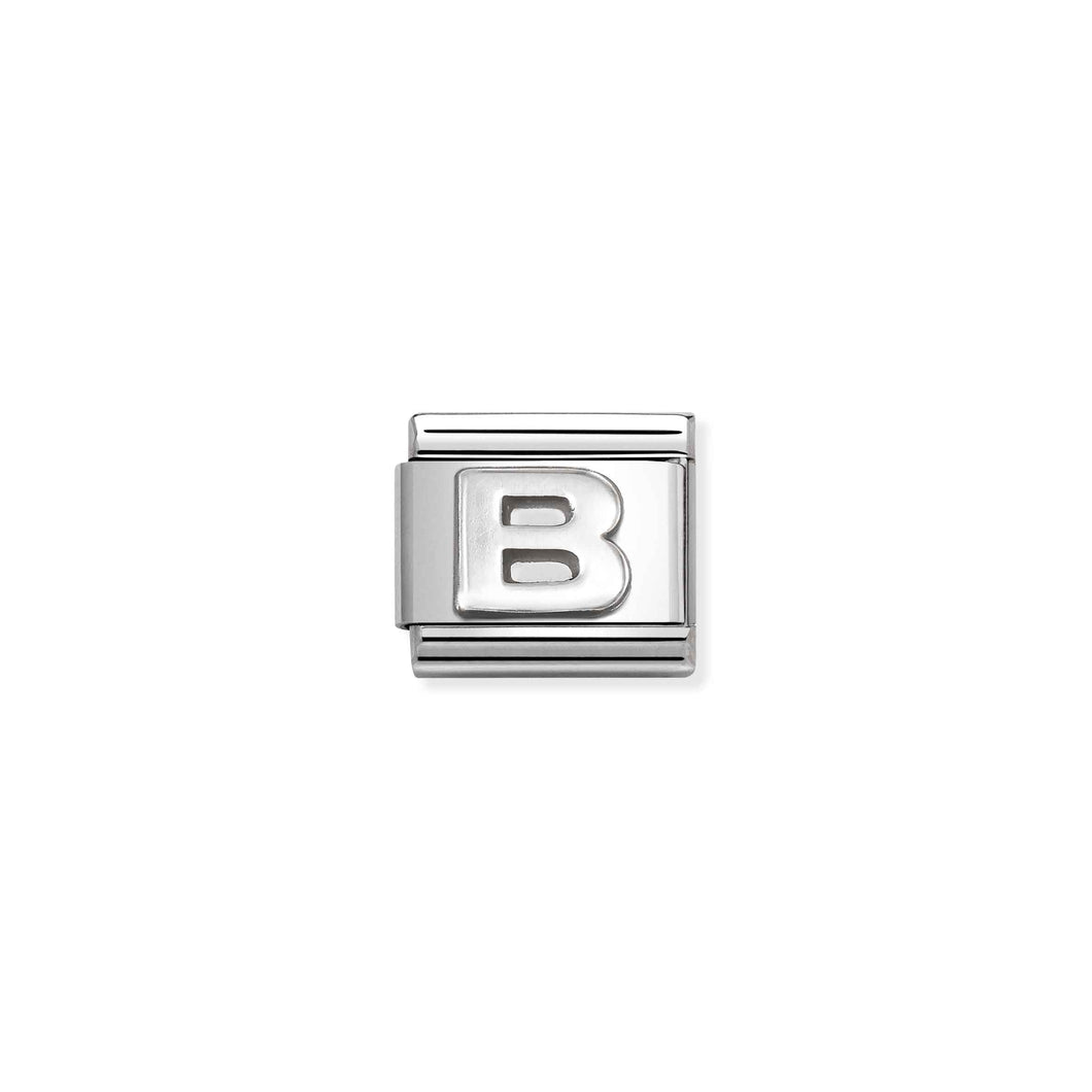 Composable Classic Link Letter B In Silver