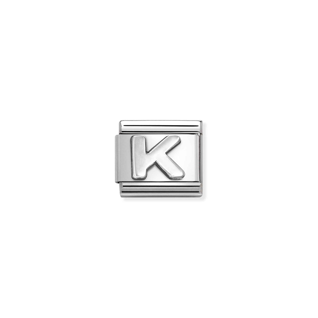 Composable Classic Link Letter K In Silver