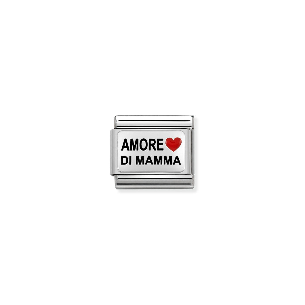 Composable Classic Link Amore Di Mamma In Silver And Enamel