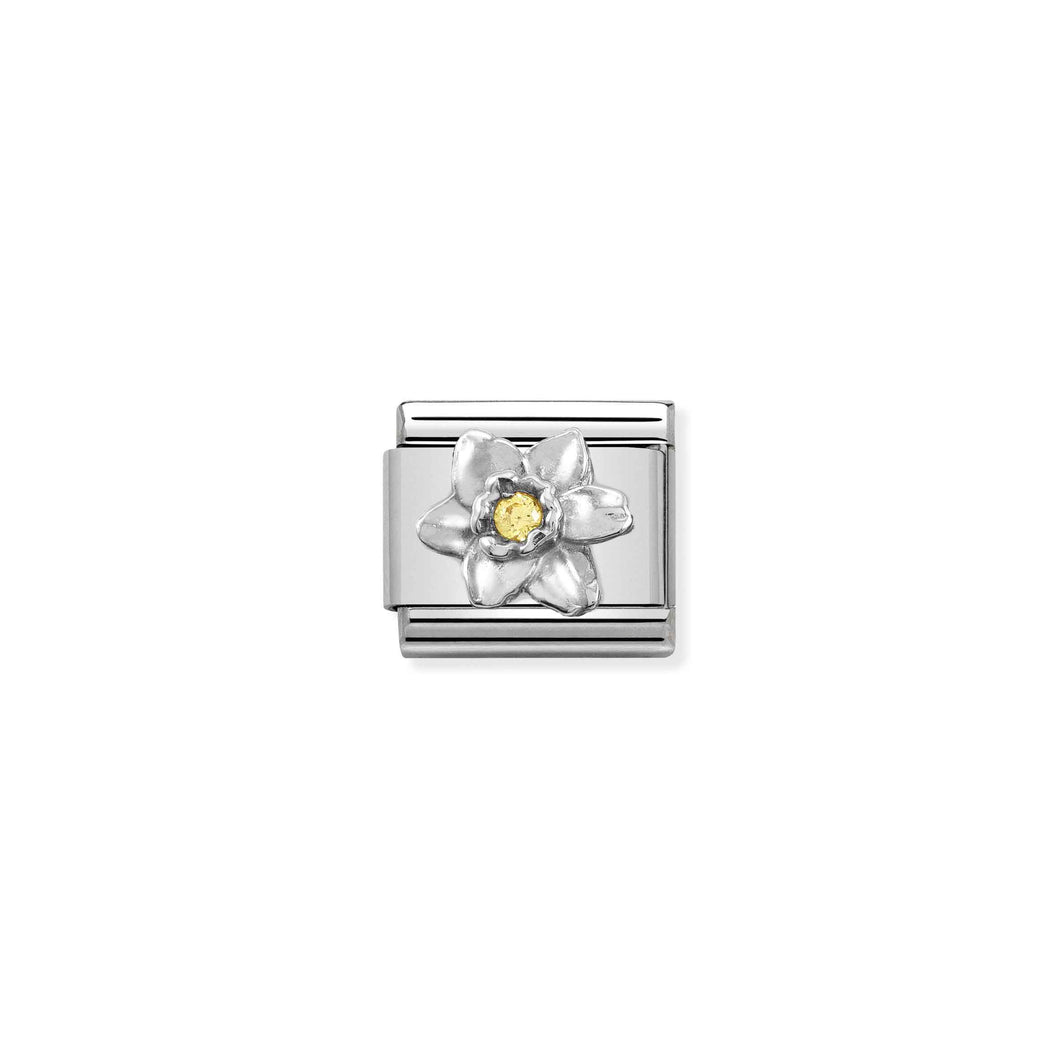 Composable Classic Link Daffodil In Silver And Stone
