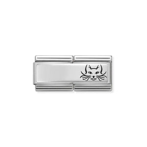 Composable Classic Double Link Silver Cat