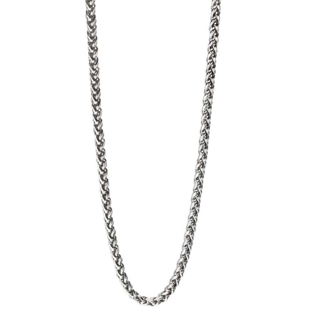 Steel Twisted Link Necklace