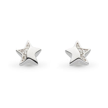 Load image into Gallery viewer, Miniature Sparkle Shining Star Pavé Stud Earrings
