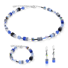 Load image into Gallery viewer, GeoCUBE® Necklace Cobalt Blue
