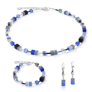 GeoCUBE® Necklace Cobalt Blue