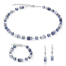Load image into Gallery viewer, GeoCUBE® Bracelet Sodalite &amp; Haematite Blue
