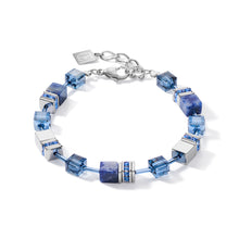 Load image into Gallery viewer, GeoCUBE® Bracelet Sodalite &amp; Haematite Blue

