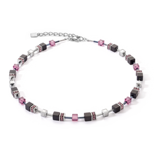 Load image into Gallery viewer, GeoCUBE® Iconic Precious Onyx Necklace Silver-Amethyst
