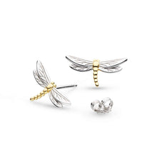 Load image into Gallery viewer, Flyte Dragonfly Golden Petite Stud Earrings
