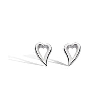 Load image into Gallery viewer, Desire Love Story Heart Stud Earrings

