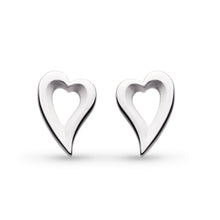 Load image into Gallery viewer, Desire Love Story Heart Grande Stud Earrings
