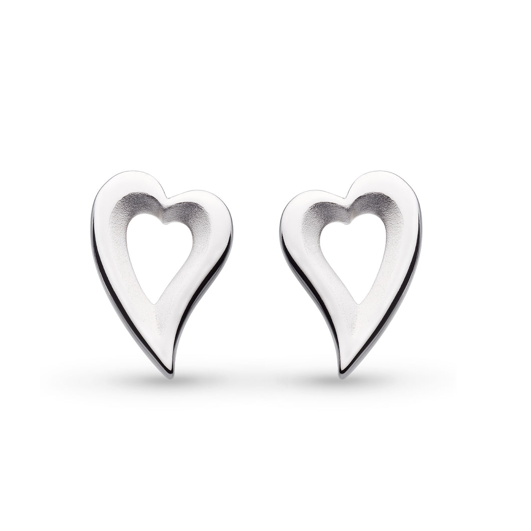 Desire Love Story Heart Grande Stud Earrings