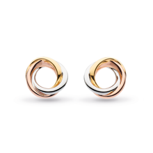 Load image into Gallery viewer, Bevel Trilogy Stud Earrings
