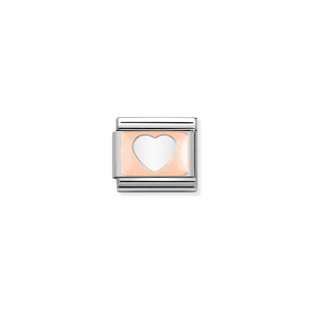 Composable Classic Link Bonded Rose Gold Heart