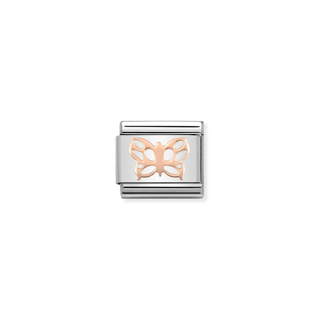 Composable Classic Link Bonded Rose Gold Butterfly