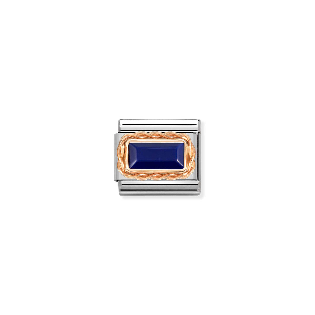 Composable Classic Link Bonded Rose Gold And Lapis