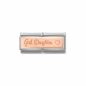 Composable Classic Double Link Bonded Rose Gold God Daughter