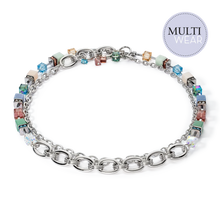 Load image into Gallery viewer, Necklace GeoCUBE® Statement Precious Chunky Chain Multi-Wear 35 Multi-Colour
