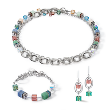 Load image into Gallery viewer, Necklace GeoCUBE® Statement Precious Chunky Chain Multi-Wear 35 Multi-Colour
